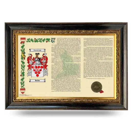 Babin Armorial Landscape Framed - Heirloom