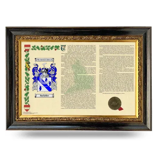 Bachelier Armorial Landscape Framed - Heirloom