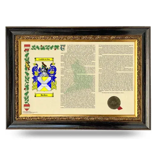 Backus Armorial Landscape Framed - Heirloom