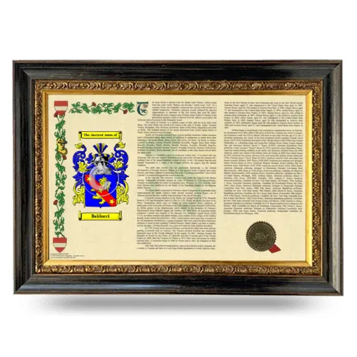 Balducci Armorial Landscape Framed - Heirloom