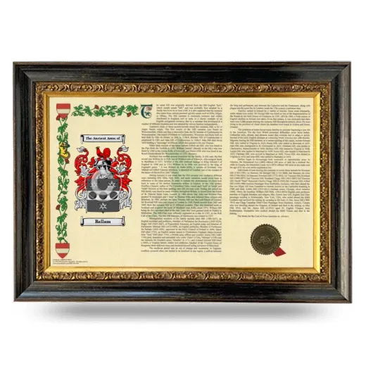 Ballam Armorial Landscape Framed - Heirloom