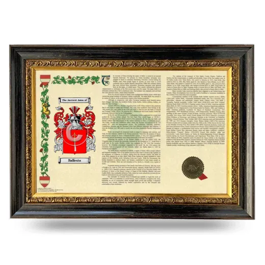 Ballesta Armorial Landscape Framed - Heirloom