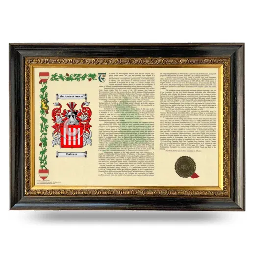 Balsam Armorial Landscape Framed - Heirloom