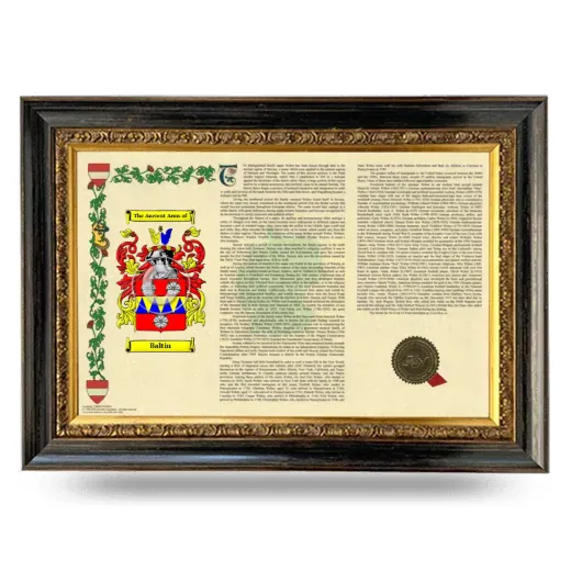 Baltin Armorial Landscape Framed - Heirloom