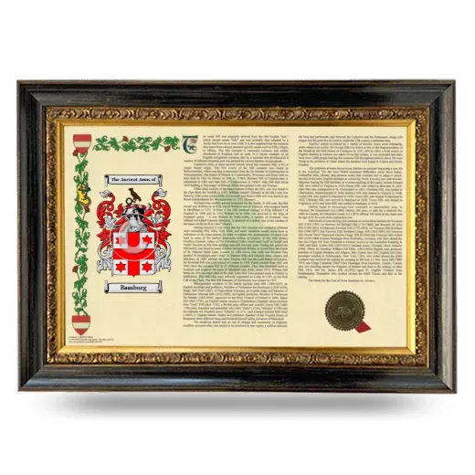 Bamburg Armorial Landscape Framed - Heirloom
