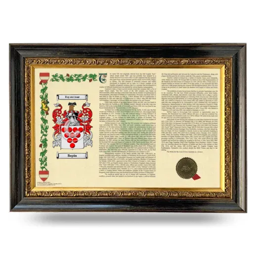 Bapin Armorial Landscape Framed - Heirloom