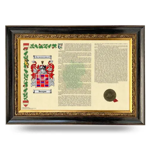 Baragan Armorial Landscape Framed - Heirloom