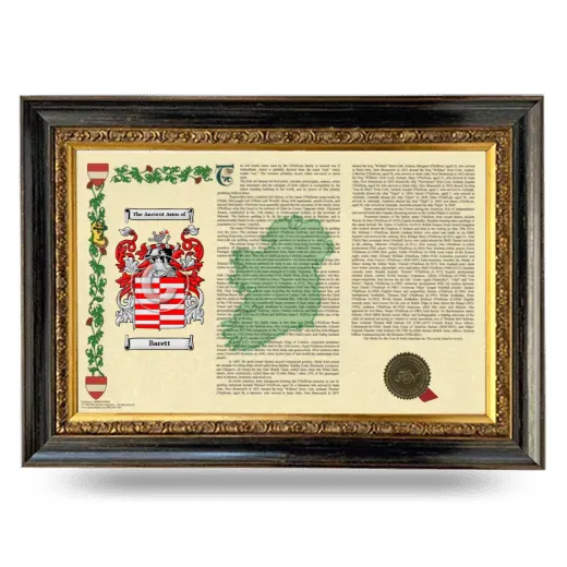 Barett Armorial Landscape Framed - Heirloom
