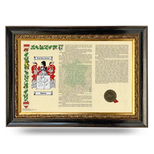 Barrat Armorial Landscape Framed - Heirloom