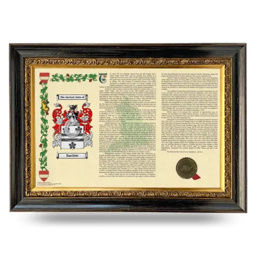 Bartlett Armorial Landscape Framed - Heirloom