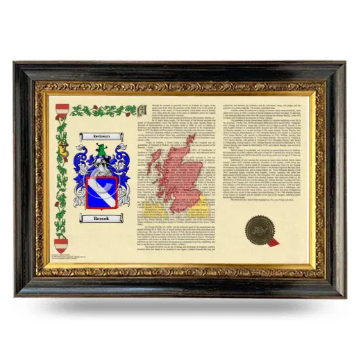 Bassok Armorial Landscape Framed - Heirloom