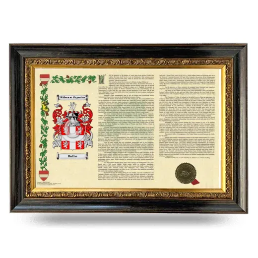 Bathe Armorial Landscape Framed - Heirloom