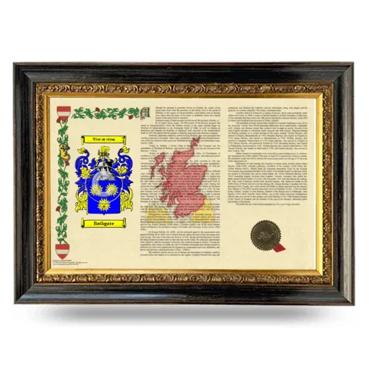 Bathgate Armorial Landscape Framed - Heirloom