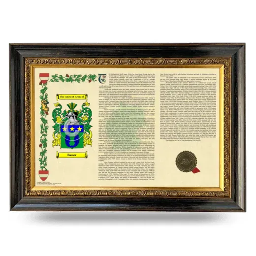 Bauer Armorial Landscape Framed - Heirloom