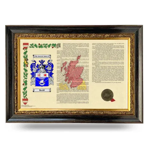 Bauld Armorial Landscape Framed - Heirloom