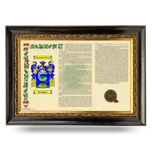 Baumgart Armorial Landscape Framed - Heirloom