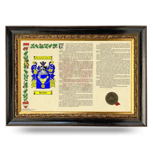 Bautista Armorial Landscape Framed - Heirloom