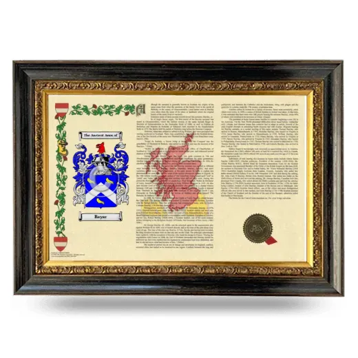 Bayar Armorial Landscape Framed - Heirloom