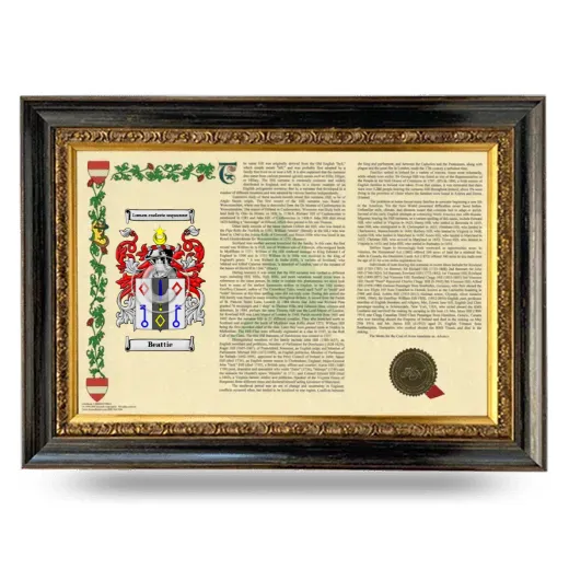 Beattie Armorial Landscape Framed - Heirloom