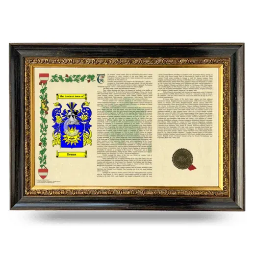 Beaus Armorial Landscape Framed - Heirloom