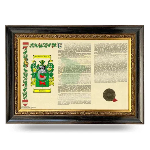 Becerra Armorial Landscape Framed - Heirloom