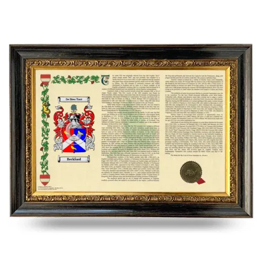 Beckford Armorial Landscape Framed - Heirloom