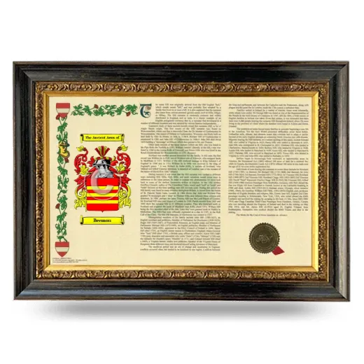 Beemon Armorial Landscape Framed - Heirloom