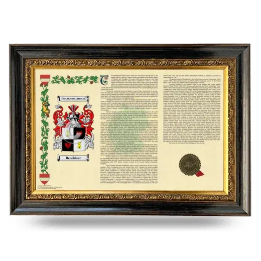 Benckiser Armorial Landscape Framed - Heirloom