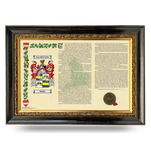 Bendy Armorial Landscape Framed - Heirloom