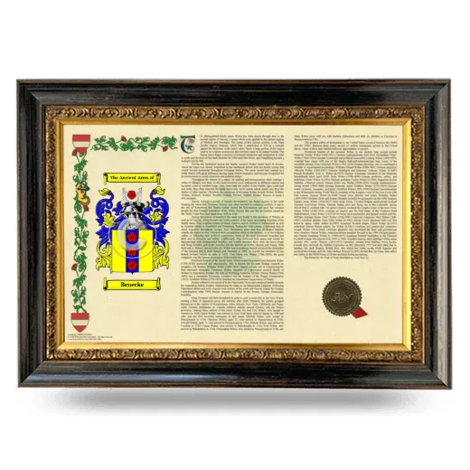 Benecke Armorial Landscape Framed - Heirloom