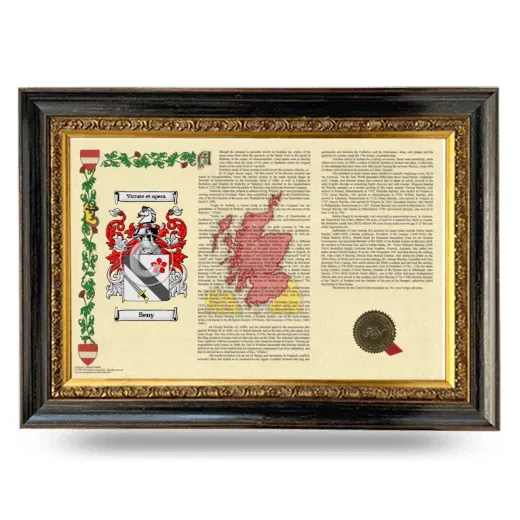 Beny Armorial Landscape Framed - Heirloom