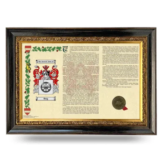 Berg Armorial Landscape Framed - Heirloom