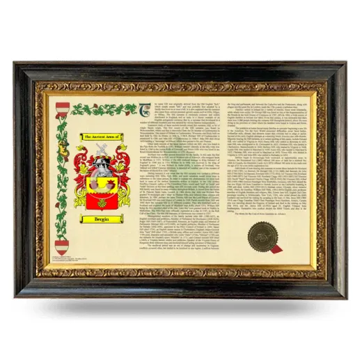 Bergin Armorial Landscape Framed - Heirloom