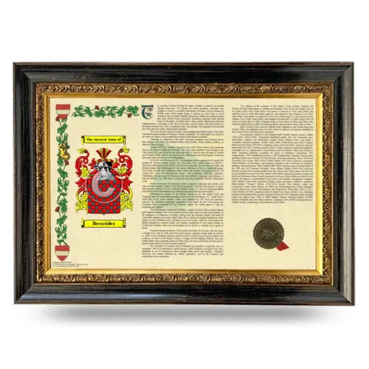 Bermúdez Armorial Landscape Framed - Heirloom