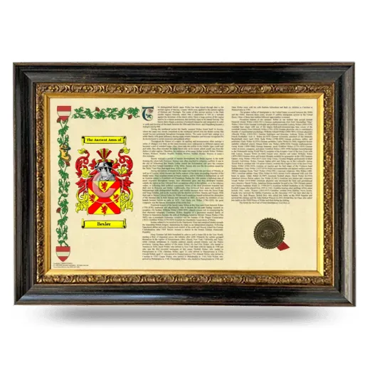 Besler Armorial Landscape Framed - Heirloom