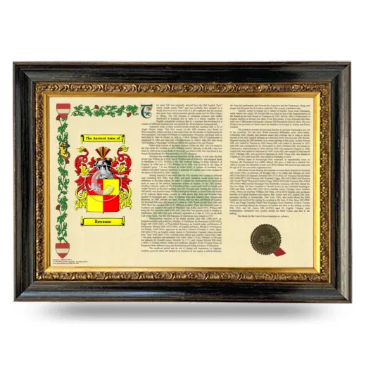 Bessom Armorial Landscape Framed - Heirloom