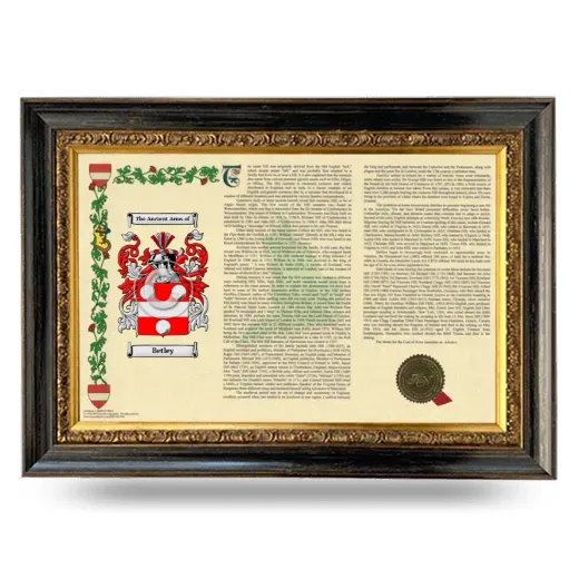 Betley Armorial Landscape Framed - Heirloom