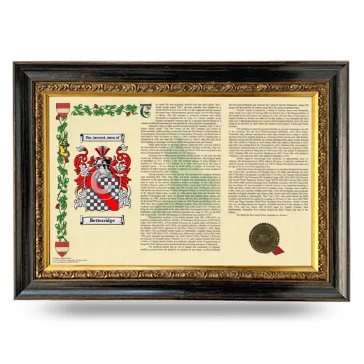 Betterridge Armorial Landscape Framed - Heirloom