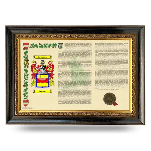 Bettson Armorial Landscape Framed - Heirloom