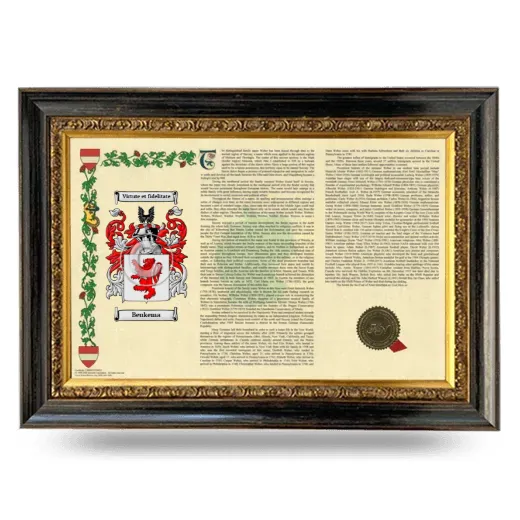 Beukema Armorial Landscape Framed - Heirloom