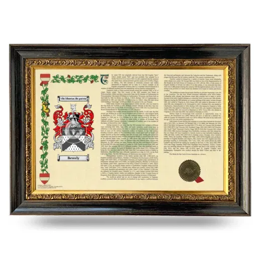 Beverly Armorial Landscape Framed - Heirloom
