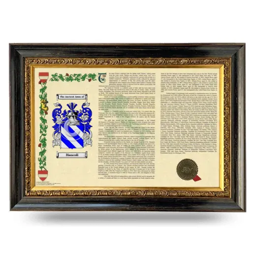 Biancoli Armorial Landscape Framed - Heirloom