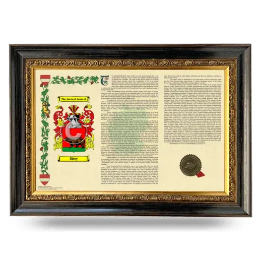 Biery Armorial Landscape Framed - Heirloom