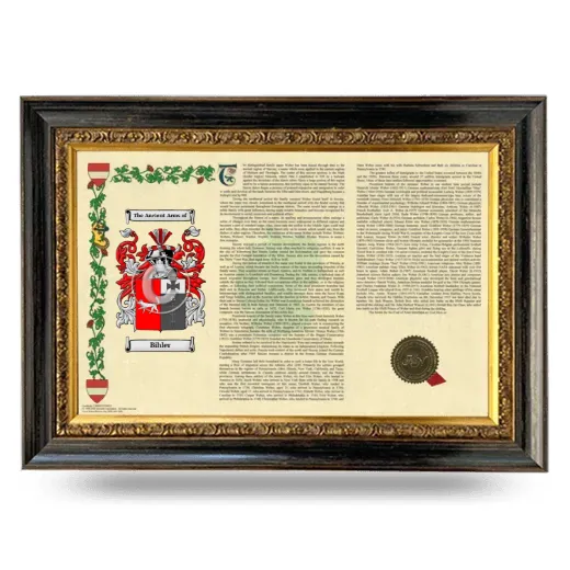 Bihler Armorial Landscape Framed - Heirloom