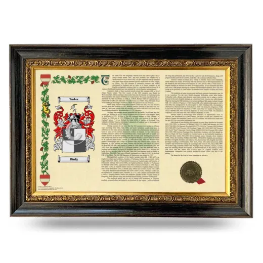 Binly Armorial Landscape Framed - Heirloom