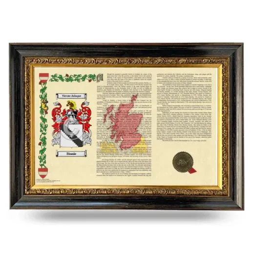 Binnie Armorial Landscape Framed - Heirloom