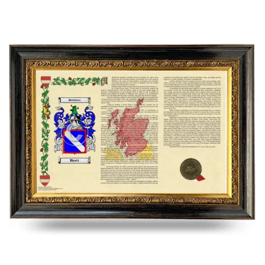 Birett Armorial Landscape Framed - Heirloom