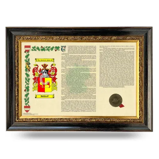 Birkhoff Armorial Landscape Framed - Heirloom
