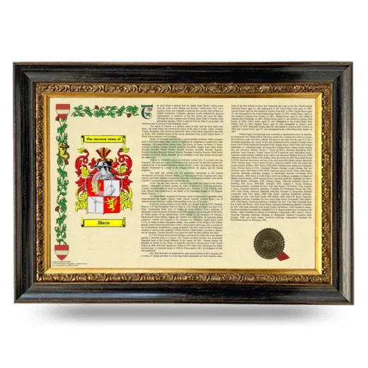 Bisco Armorial Landscape Framed - Heirloom