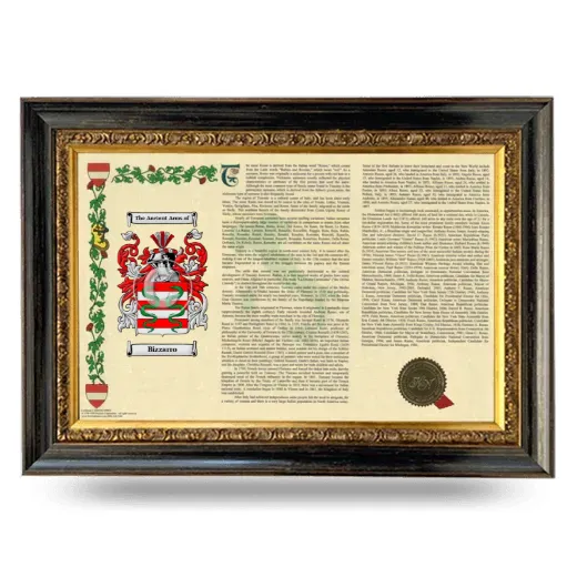 Bizzarro Armorial Landscape Framed - Heirloom